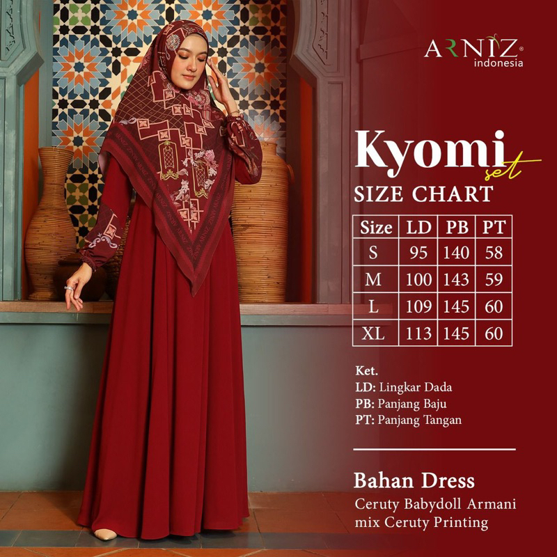 Kyomi Set Syari By Arniz Collection