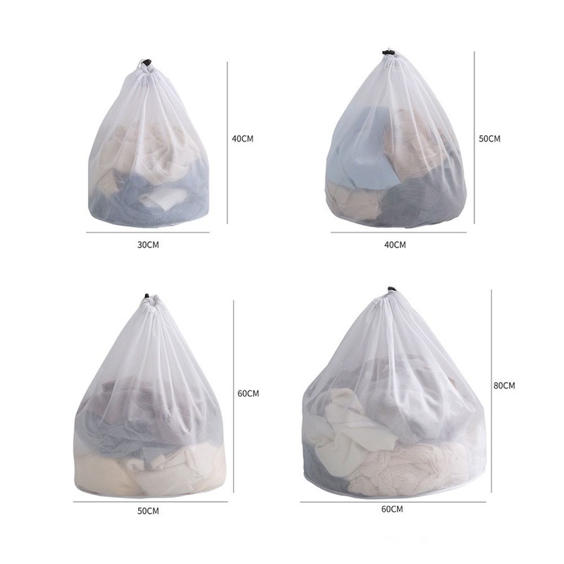 Laundry Bag Jaring Baju Kotor Kantong Mesin Cuci Washing Bag Premium Zip Serut