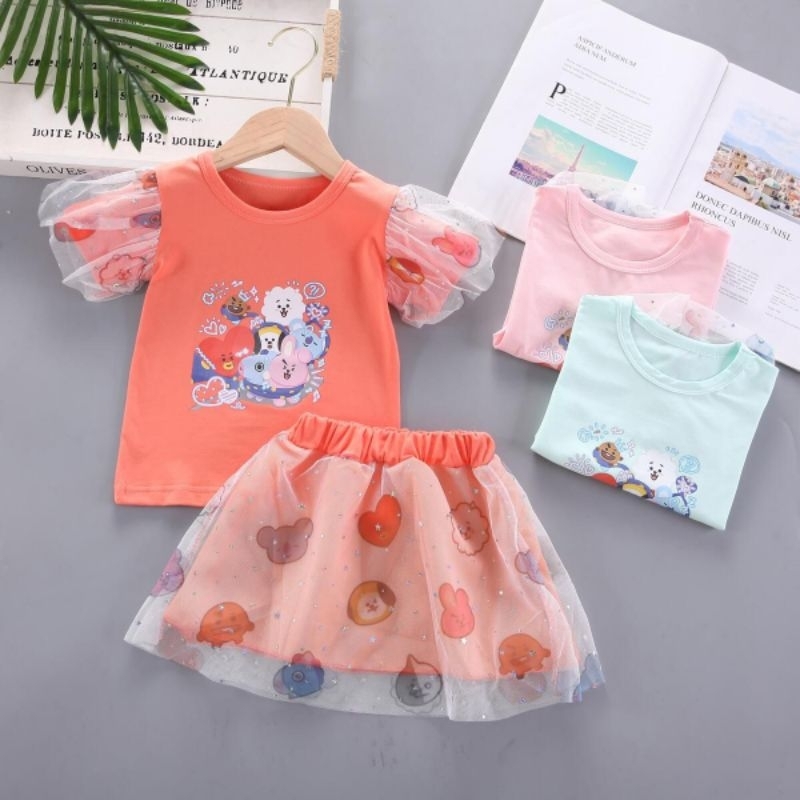 Ready ‼️ Dress Tutu Import Lucu BTS 21 bisa cod