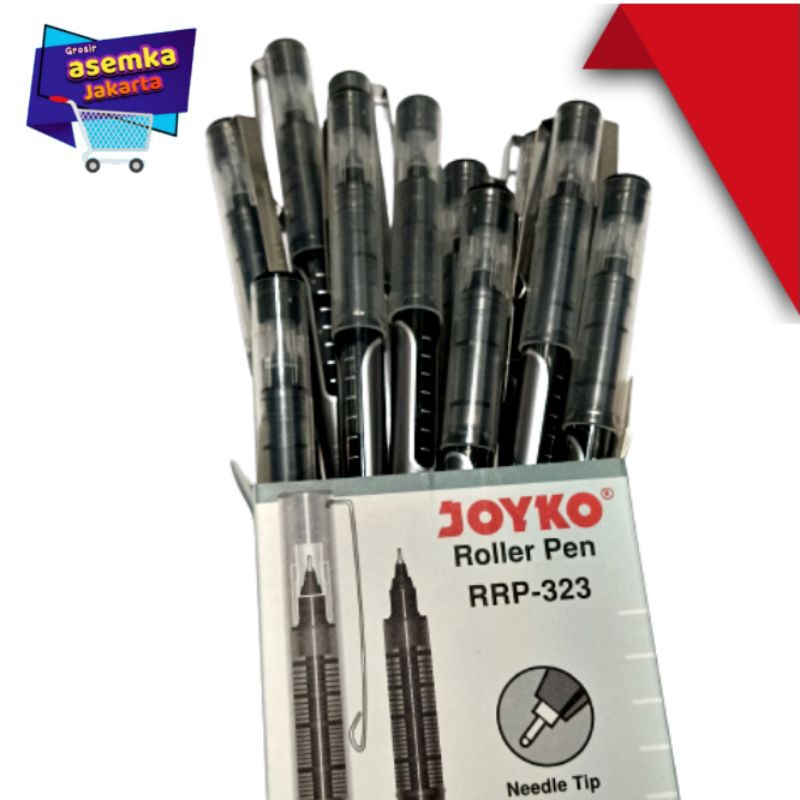 Bolpen Pulpen Joyko RRP-323 Roller Pen 12pcs