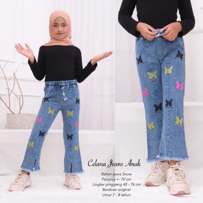 Celana Jeans CutBray Anak BORDIR //JF5056