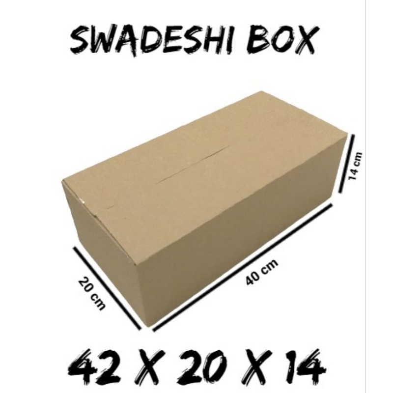 

kardus/karton/box uk. 42x20x14 cm untuk packing singlewall polos
