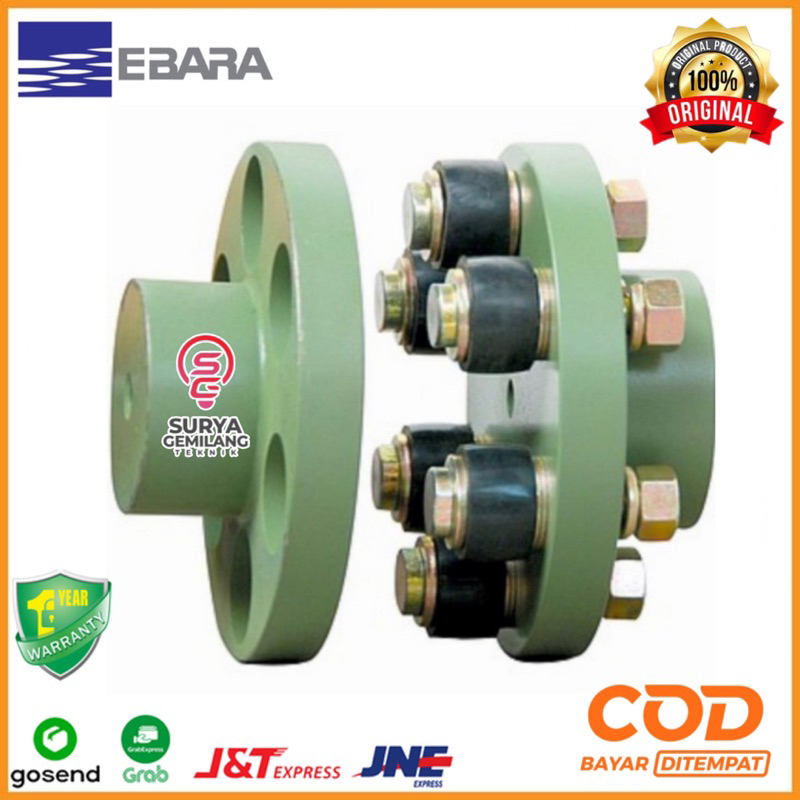 karet coupling pompa air ebara original / rubber kopling pompa ebara