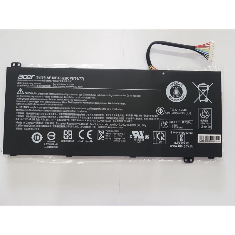 Baterai Acer Aspire 3 A314 A314-33 A314-41 AP18B18J