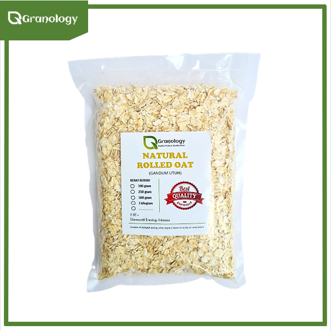 Gandum Kasar / Regular Rolled Oat (500 Gram) by Granology