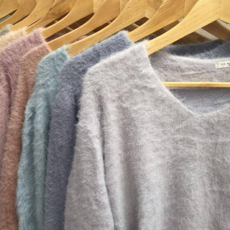 fuzzy-fuzzy / sweater bulu / bulu bulu / baju bulu / rajut premium / sweater rajut