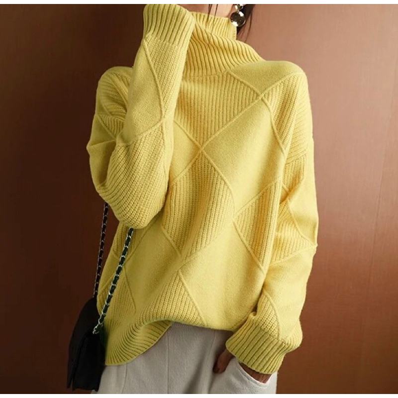 TURTLENECK PULLOVER SWEATER WOMEN #2309