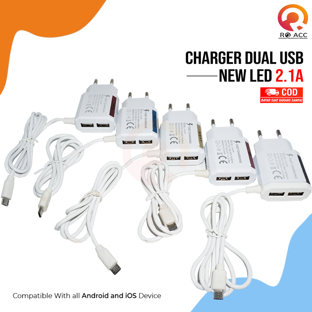 [RO ACC]CHARGER CASAN SAMSUNG DUAL USB NEW LED 2.1A REMAX EDITION