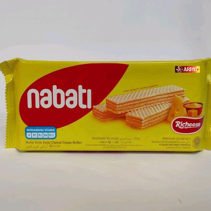 

RICHEESE Nabati Wafer Krim Keju Pack 122gr