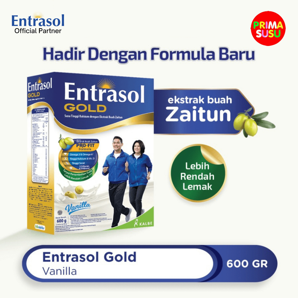 Entrasol Gold 600 Gr, Cokelat, Vanila