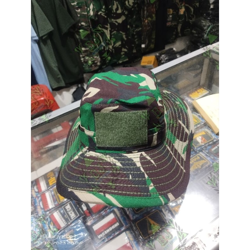 Topi Rimba Kawat Sritex Loreng Tni/Topi Rimba Kawat Lorong Sritex