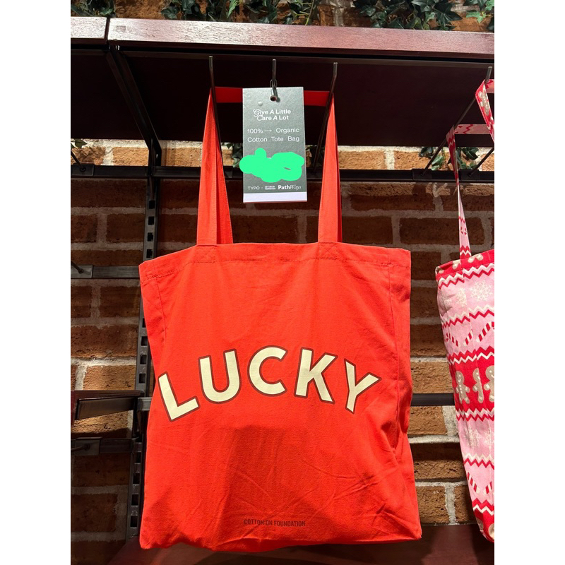 TOTEBAG TYPO CANVAS 100% ORIGINAL