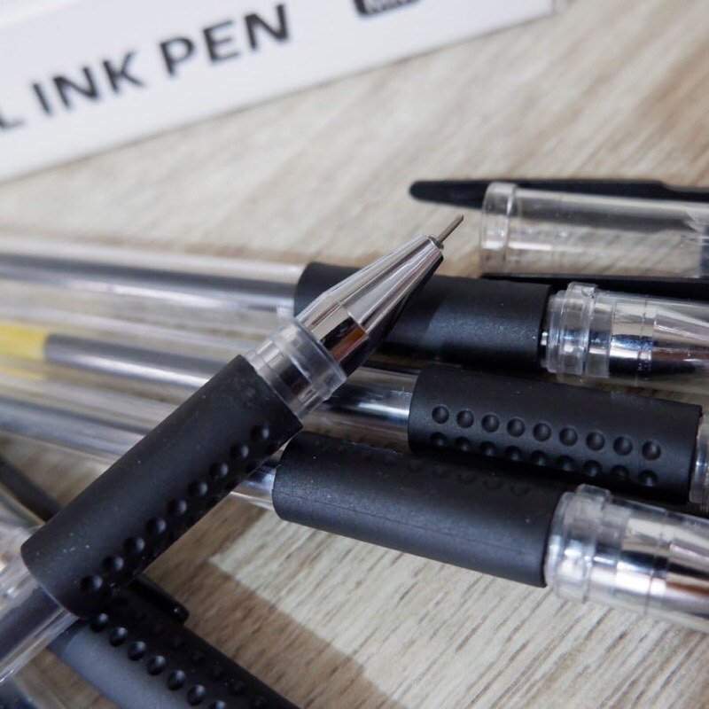 Pulpen Gel Merk Stark 0.38mm/ Ballpoint Stark Hitam