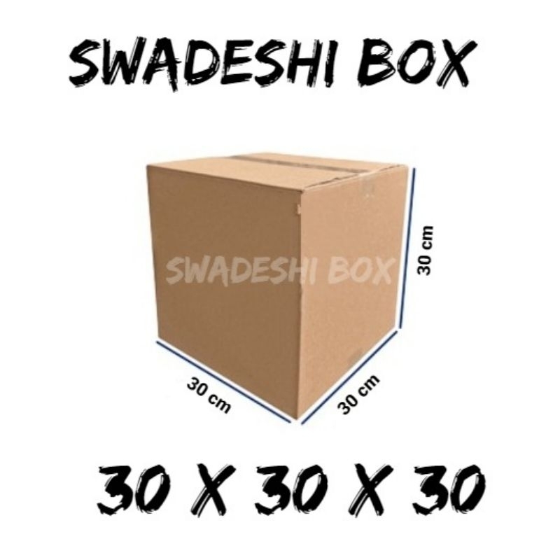 

kardus karton box ukuran 30x30x30 cm untuk packing singlewall polos