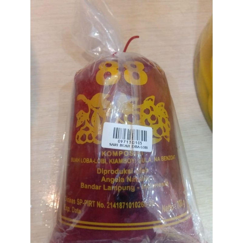 Manisan buah Loba Lobi Netto.-+700