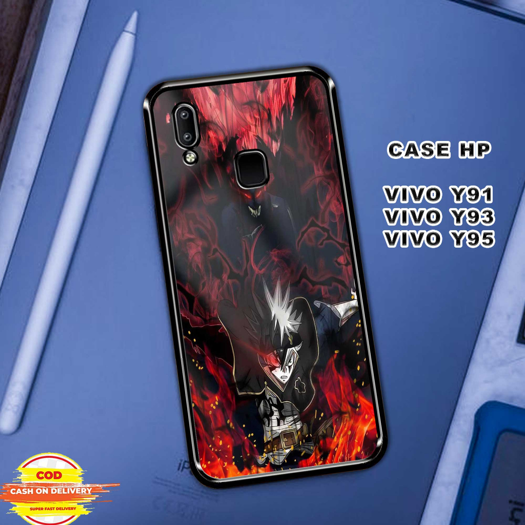 Case VIVO Y91 Y93 Y95 - Casing Hp VIVO Y91 [BLACK CLOVER] Case Hp VIVO Y93 TERBARU - Case Murah - Ca