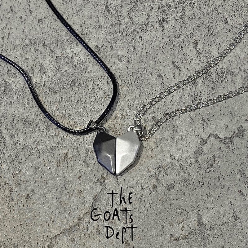 The Goats Dept - Gratia Love Magnet Stone Necklace / tgd632 Kalung Magnet Pasangan Titanium Anti Kar