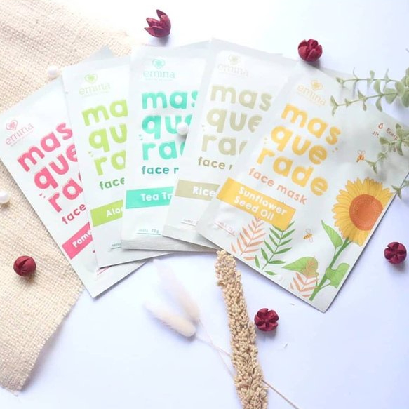 EMINA MASQUERADE FACE MASK (MASKER WAJAH SHEET) 23GR