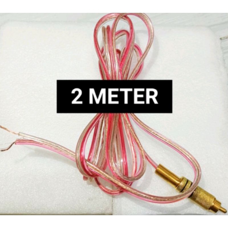 KABEL RCA MALE BUNTUNG/ SAMBUNGAN SPEAKER