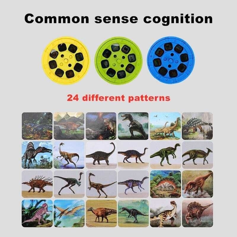 AMTOY Mainan Anak Projector Flashlight Animal with 3 Film - LTC726 Kado Hadiah Present