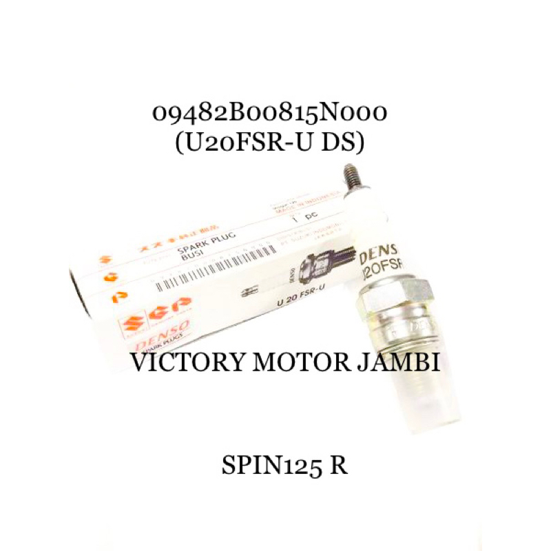 BUSI SPARK PLUG SPIN125 R U20FSR-U DENSO 09482B00815N000 SUZUKI SGP