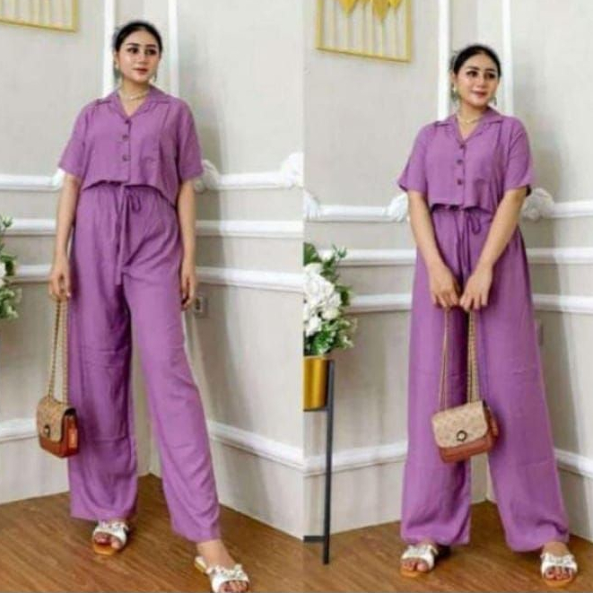 SET CROP WANITA | SETELAN KEKINIAN | ONESET VIRAL [BISA COD]