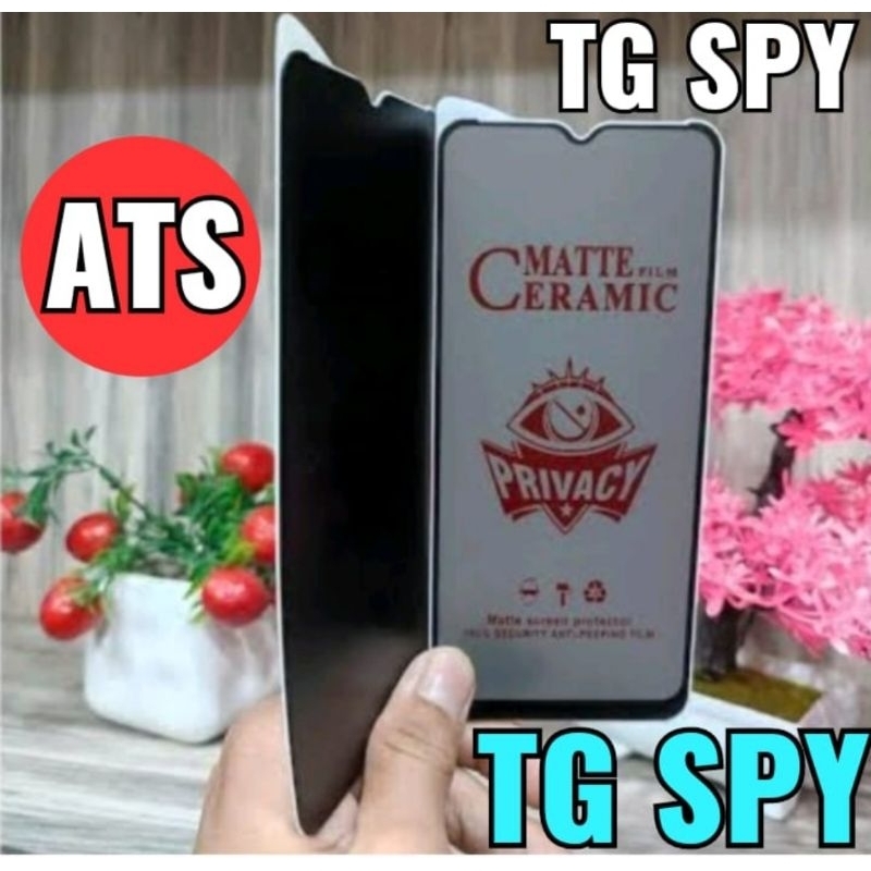 Tg Anti Gores Spy REALME ALL TIPE Tempered Glass Anti Gores Anti Spy Tempered Glass Ceramic Matte Privacy Anti Spy REALME ALL TIPE