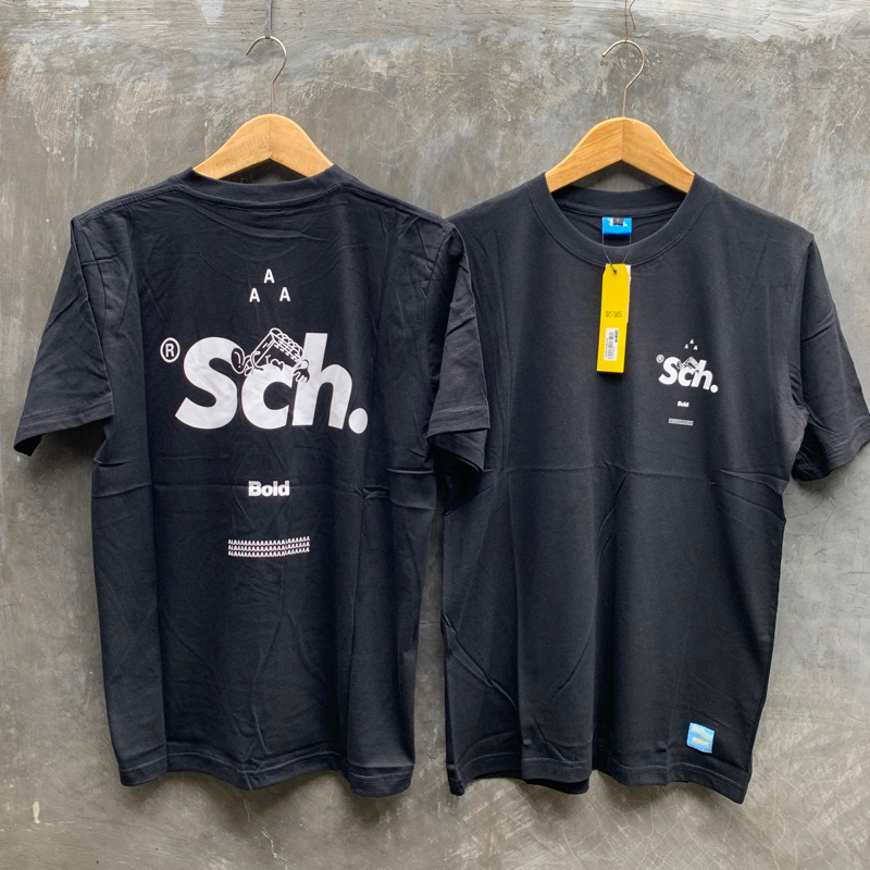 kaos Baju Distro Pria Wanita Distro Sch Hitam