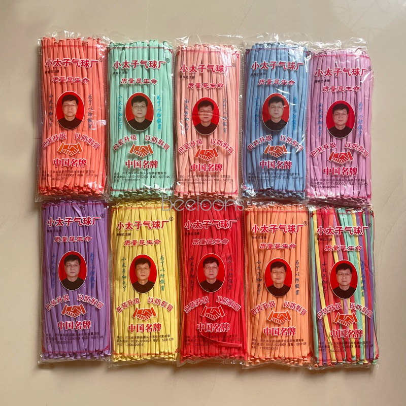 Balon Latex Pentil / Twist Pastel Macaron / Balon Latex Panjang Warna Pastel