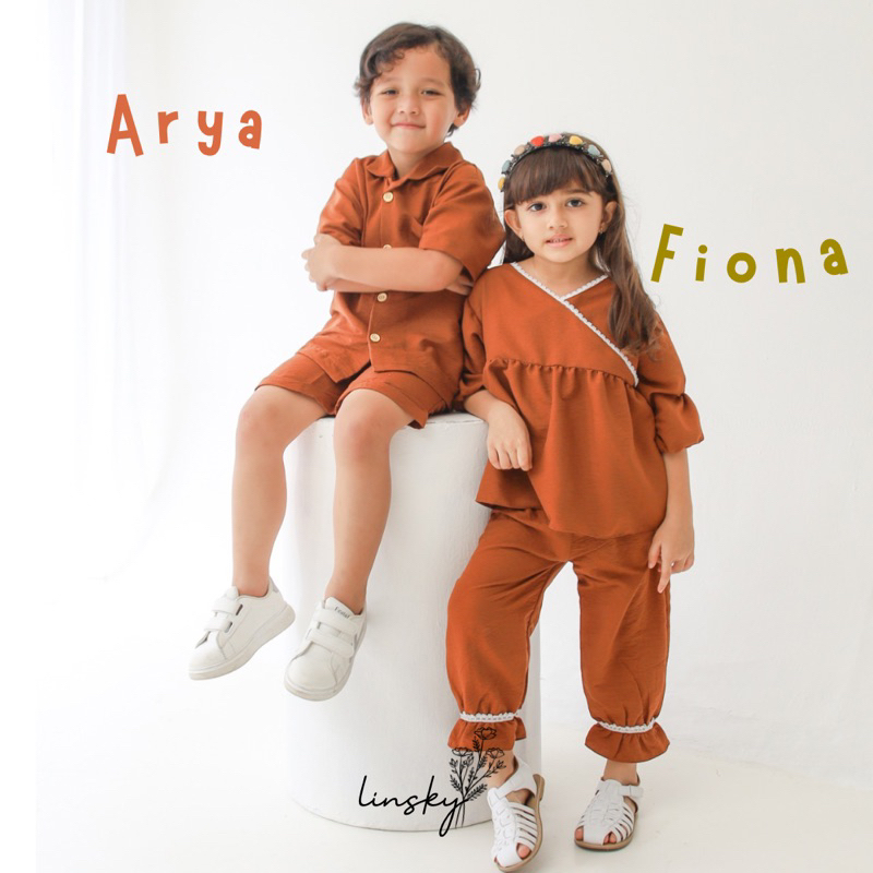 LINSKY BABY - Arya Set &amp; Fiona Set Setelan Anak Couple Ciakidz