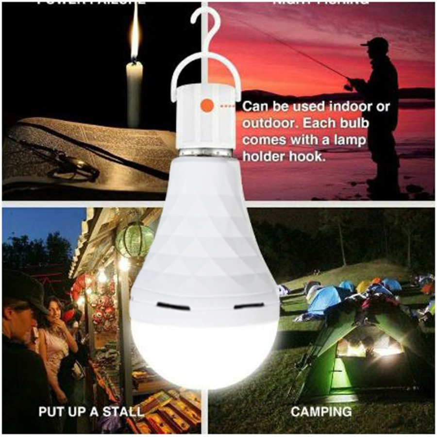 HK-Lampu Emergency Led / Bohlam Led Emergency Magic Lamp Portable 3 Mode