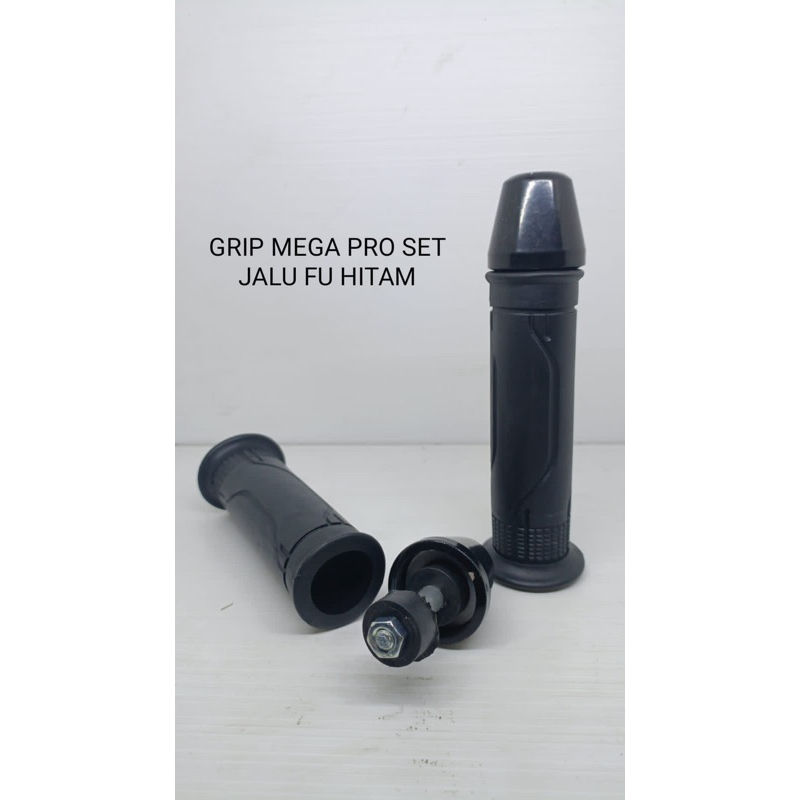 handgrip standar mega pro set jalu fu hitam universal semua motor bisa