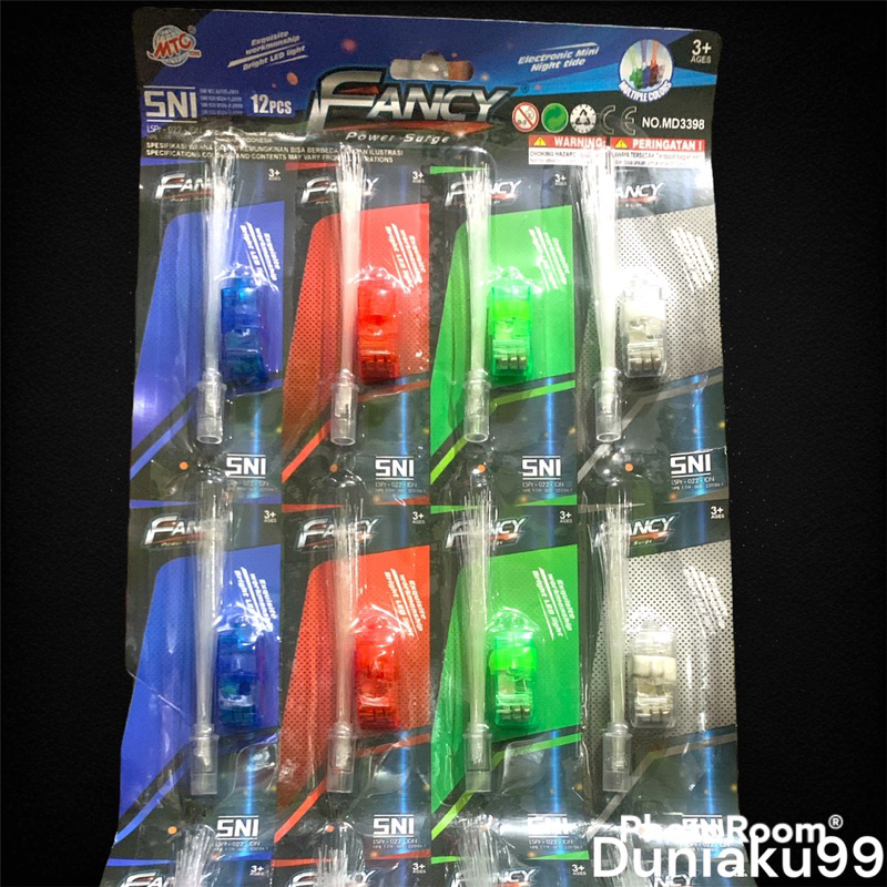 mainan senter jari / lampu senter jari lidi / finger flashlight