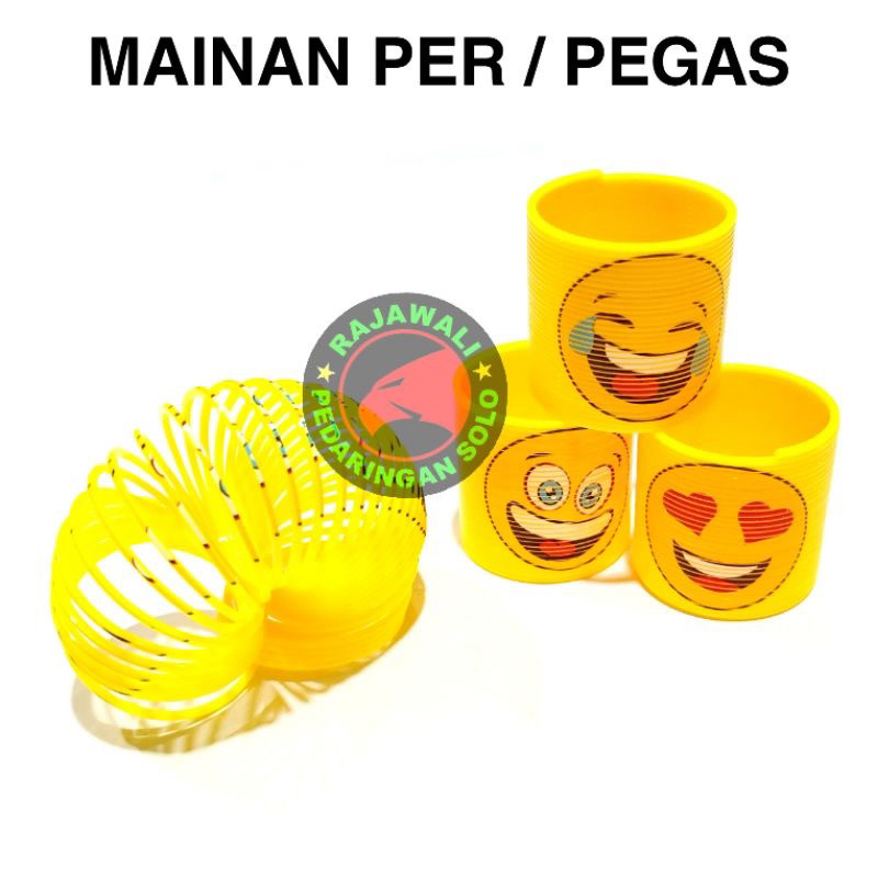 magic spring rainbow smile 4,5cm / mainan per pegas emoji / mainan murah