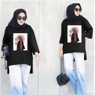 FC - TUNIK BASIC OVERSIZE WANITA HIJAB'S VARIASI 0400 DTF