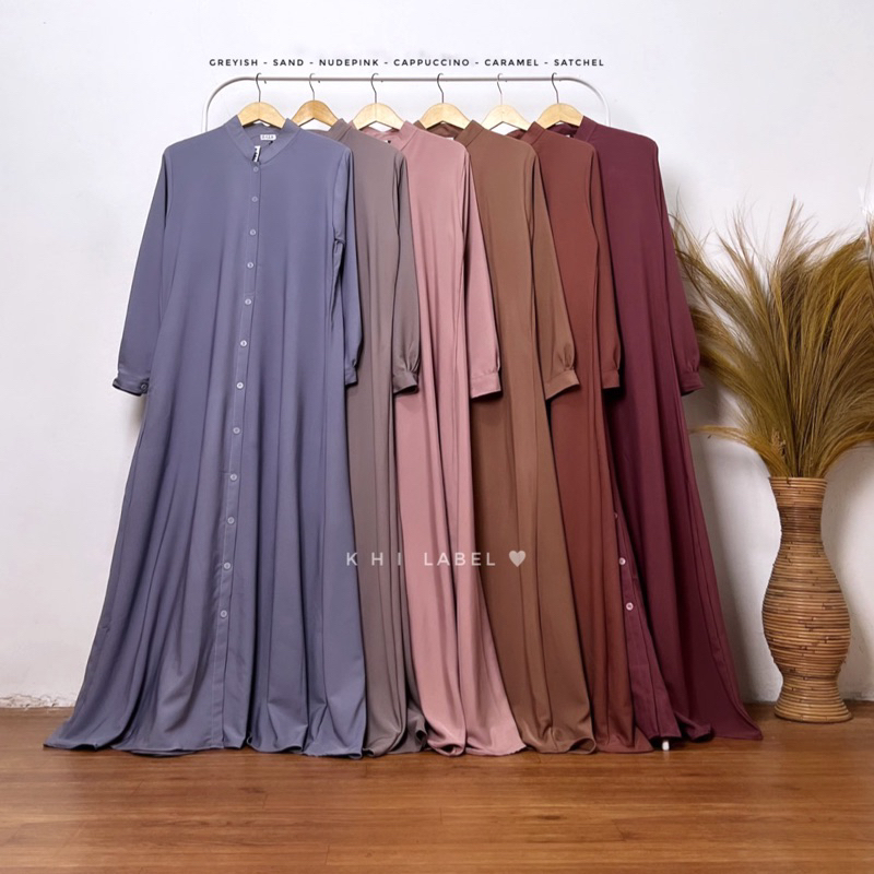 LOCA DRESS GAMIS FULL KANCING | Premium Dress | Gamis Premium BIG SIZE LD 120