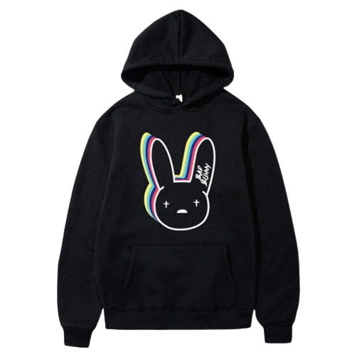 Jumper Hoodie Bad BunnyII Sweater Hoodie Trendy II Sweter Oblong Topi Size M - XL Anak &amp; Dewasa ( Pria &amp; Wanita )