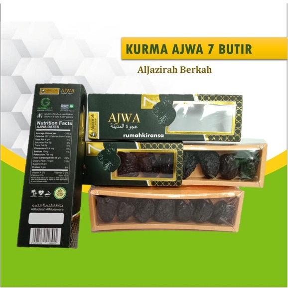 KURMA AJWA KEMASAN 7 BUTIR ALJAZIRAH BERKAH