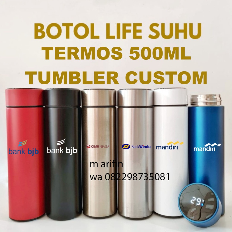 tumbler sakura led tumbler sakura led custom  termos led suhu termos cup dispay temparatur kopi