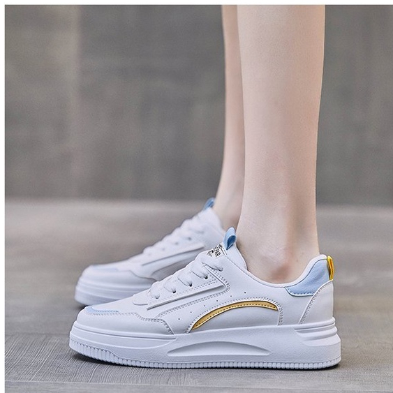 AND / COD / Sepatu Sneakers Wanita Import Sepatu Putih Wanita Tali Sneakers Jalan Cewek Sepatu Sport Perempuan SPT-23