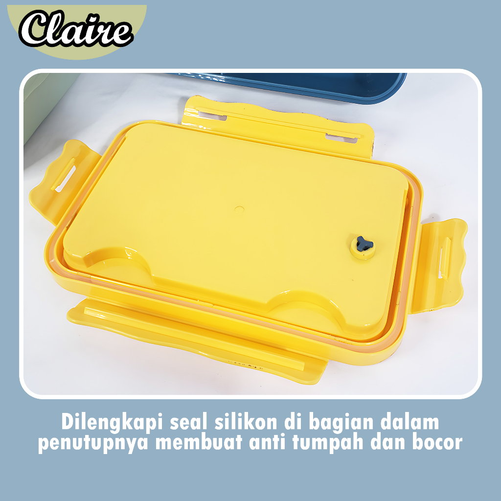 LUNCH BOX / SET TEMPAT MAKAN / KOTAK MAKAN TRANSPARAN