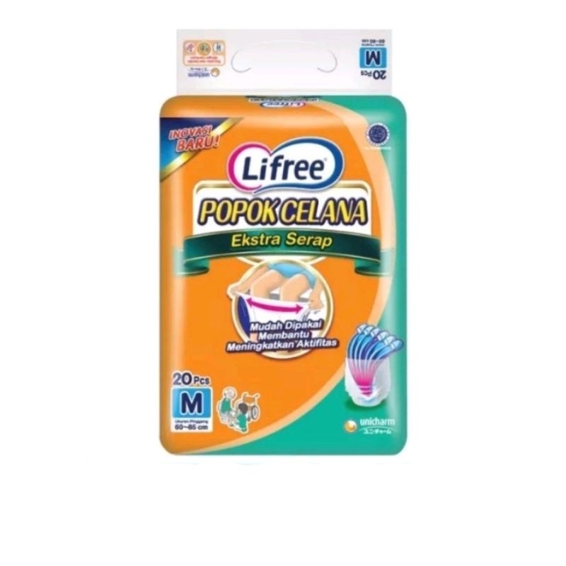 Lifree Xtra Serap XL12 M20 L16 Popok Dewasa Lifree Pampers Dewasa Lifree/Box