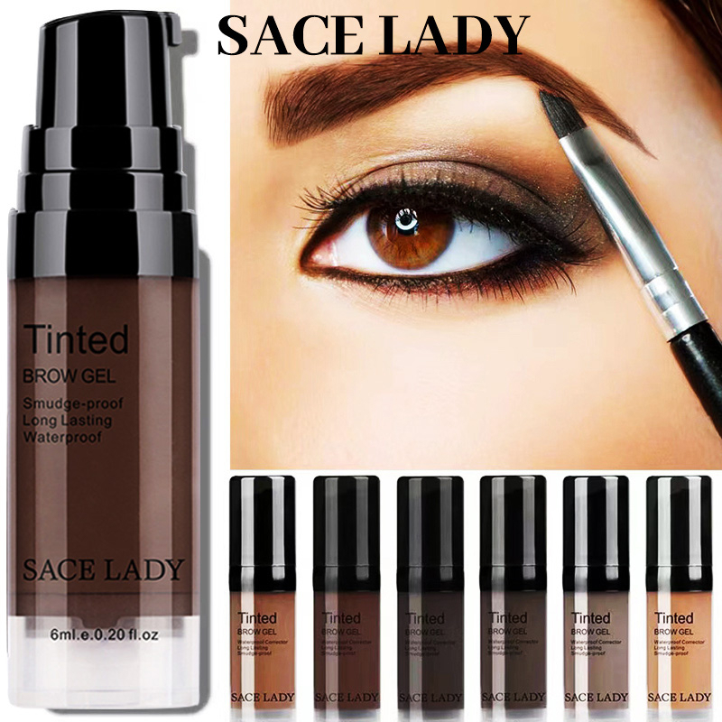 SACE LADY Waterproof Eyebrow Gel Long Lasting Smudge-proof Liquid Eye Brow Tinted Makeup Kit