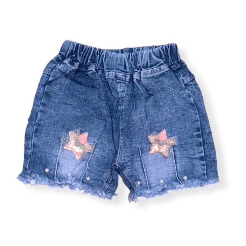 CELANA JEANS PENDEK HOTPENT IMPORT ANAK PEREMPUAN/ CELANA PENDEK ANAK CEWEK