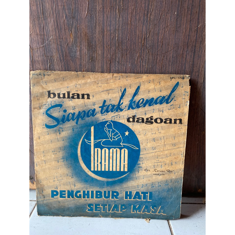 PIRINGAN HITAM ASLI ORIGINAL / VINTAGE VINYL RECORD  / BULAN DAGOAN/ ORKES/ ZAENAL ARIFIN