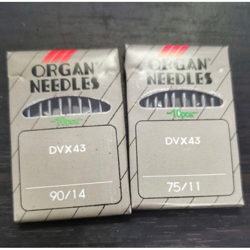 Jarum DVx43 / DV X 43 ORGAN NEEDLES ORI JAPAN Mesin interlock kamkut Organ 3 jarum hemming bisban kaos kemeja