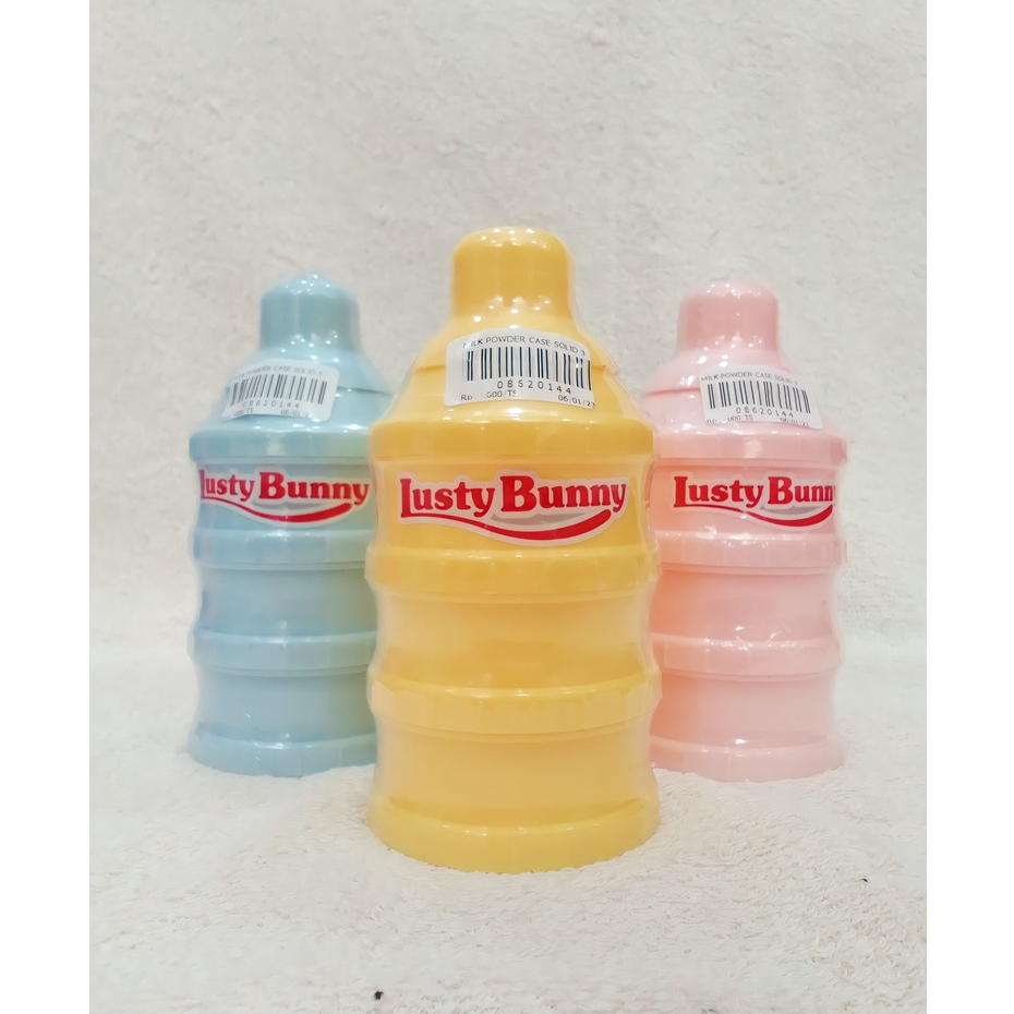 Takaran susu 3 susun tempat susu bubuk tingkat Warna Soft TB 1701 MILK CONTAINER LUSTY BUNNY SNI