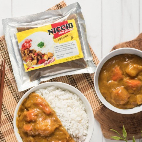 

Nicchi Bumbu Kare Ayam Tidak Pedas Jepang 200gr - Kari Halal - No MSG - Japanese Chicken Curry Powder