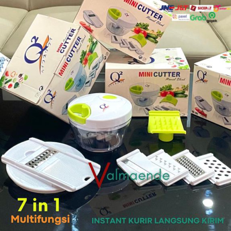 Blender Chopper Serbaguna Q2 P 202 Pemotong Sayuran Buah Blender Tarik Mini Portable Q2 201