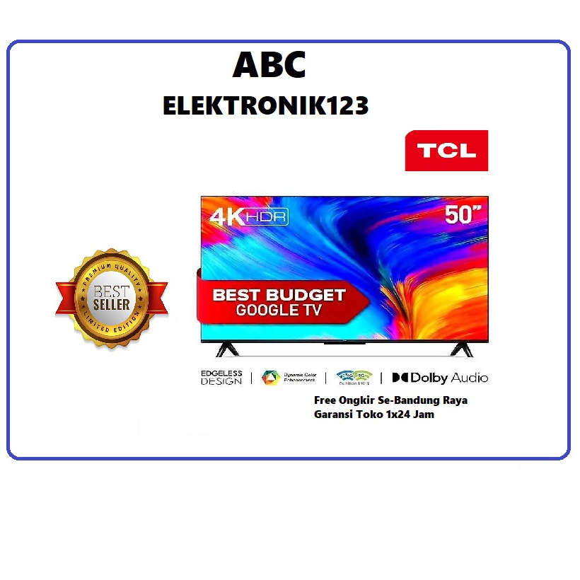 LED TV ANDROID TCL 50A18 50" 50 INCH ANDROID SMART TV